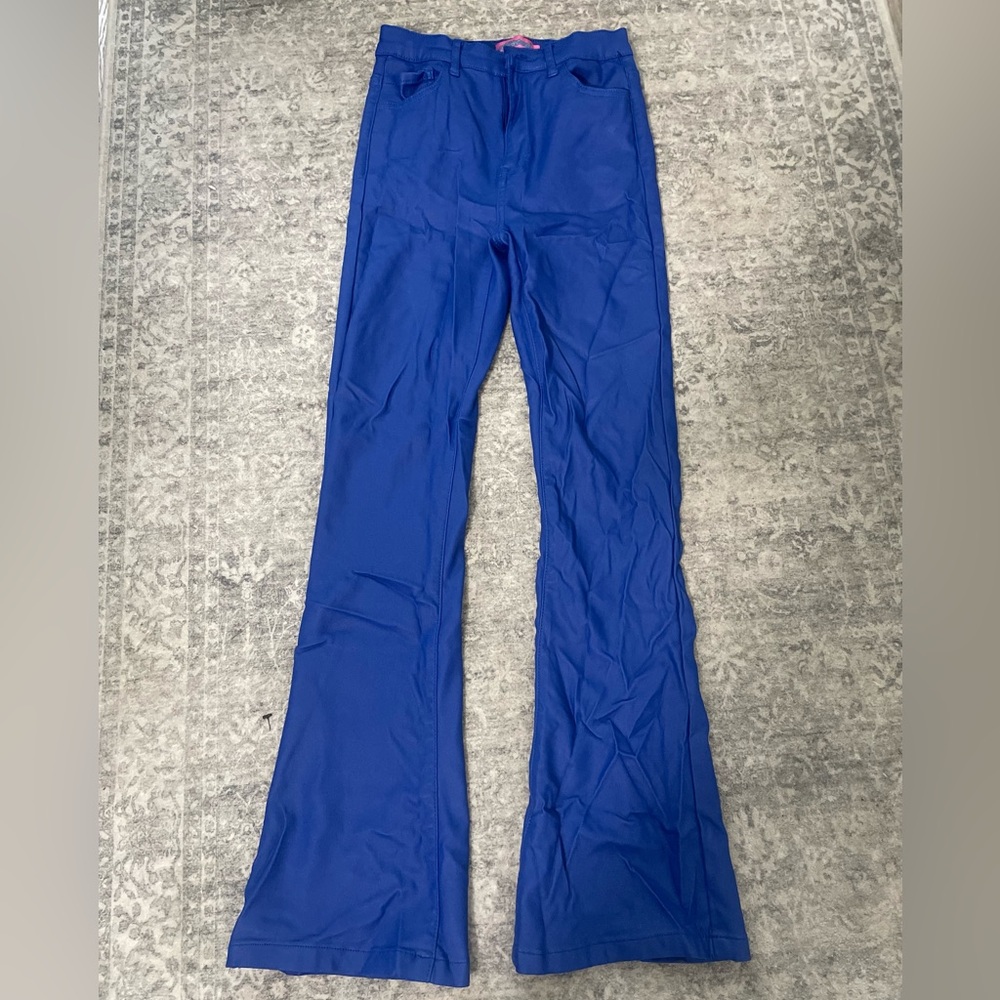 Edikted Women's Royal Blue Flared Jeans